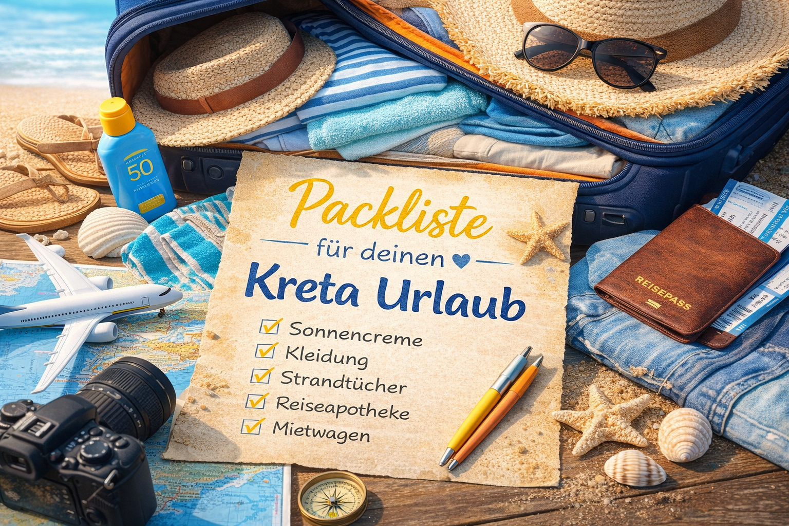 Packliste Kreta Urlaub – was in den Koffer muss