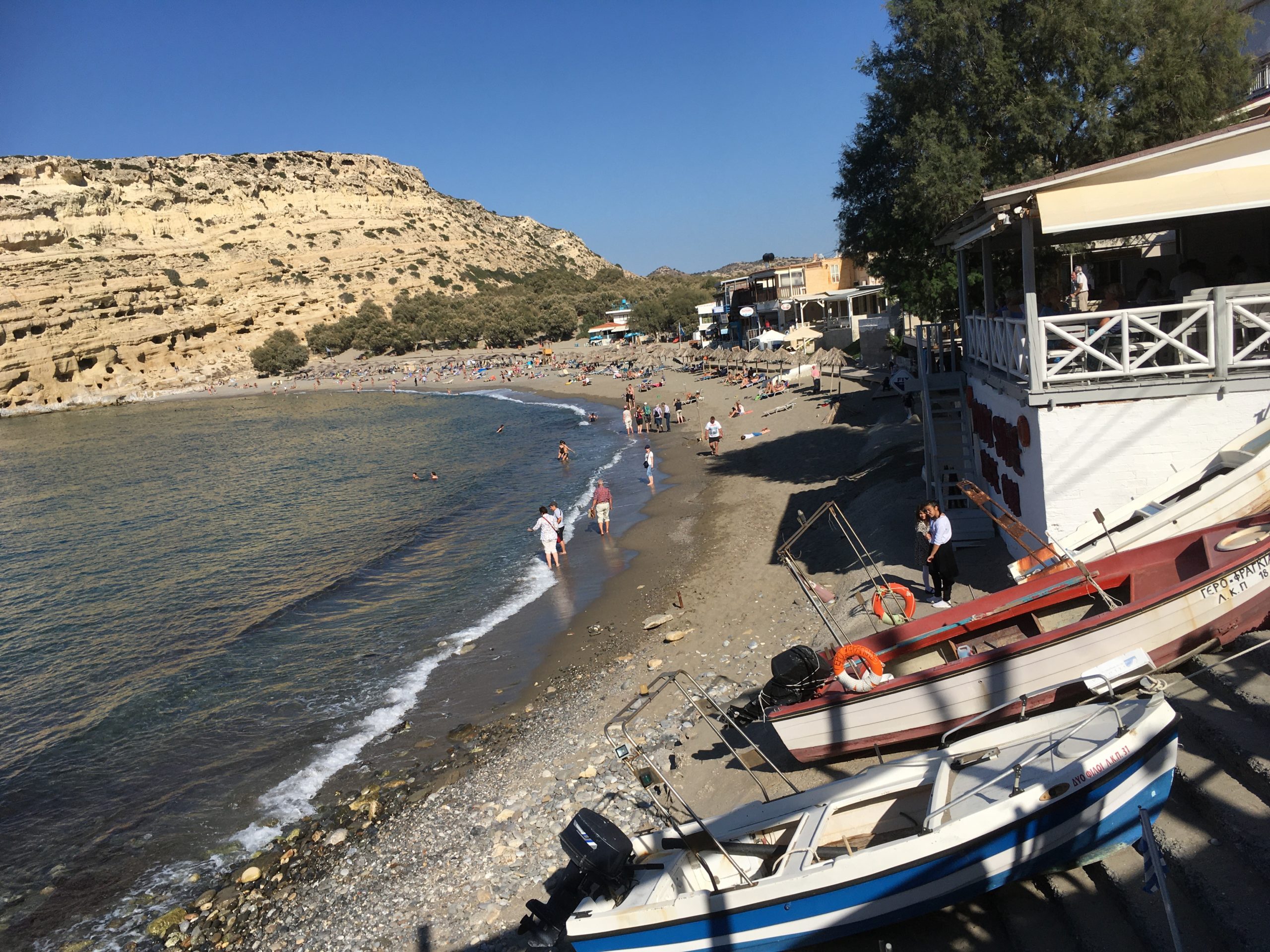 Matala Küste Kreta Reise Eindruck Süden