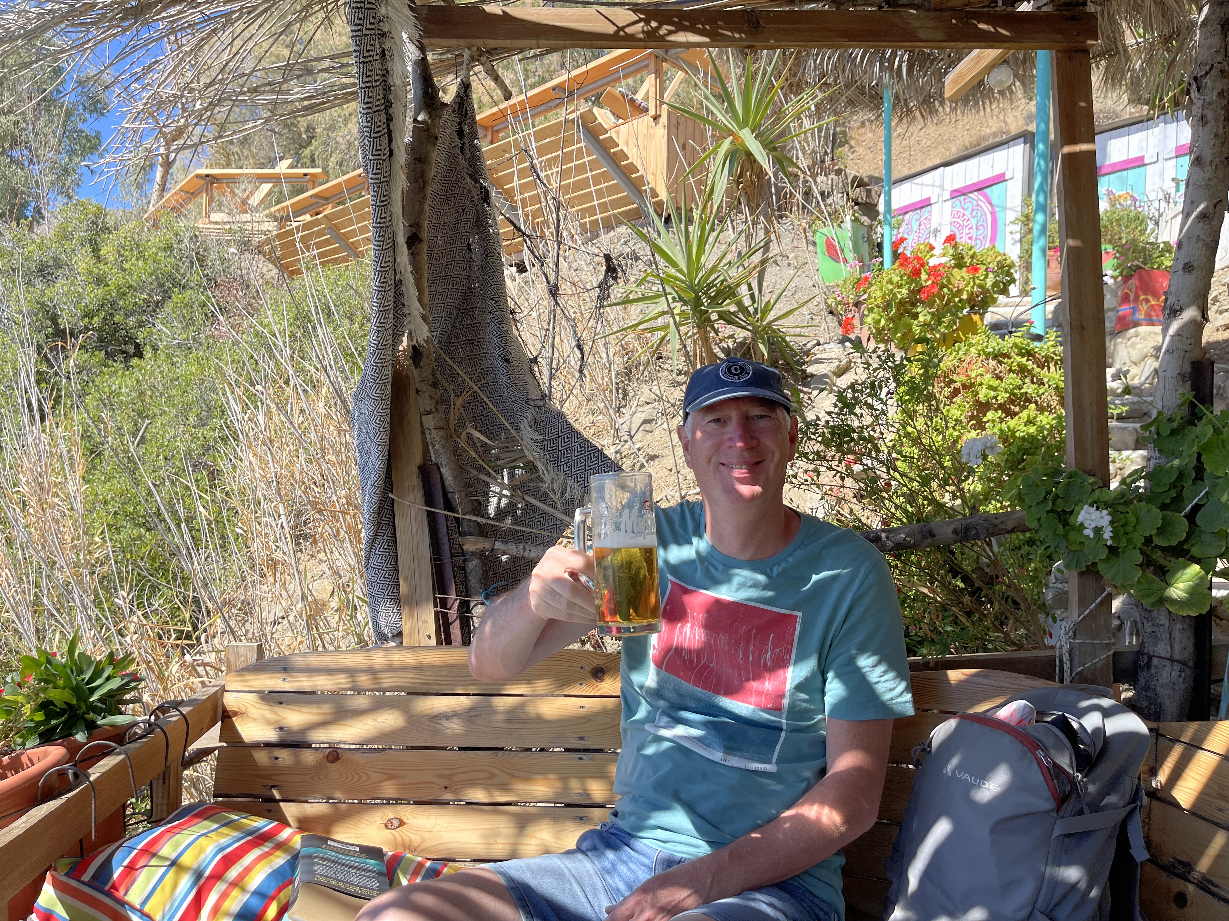 Strand- und Schlemmertag am Agios Georgios Beachmauf Kreta