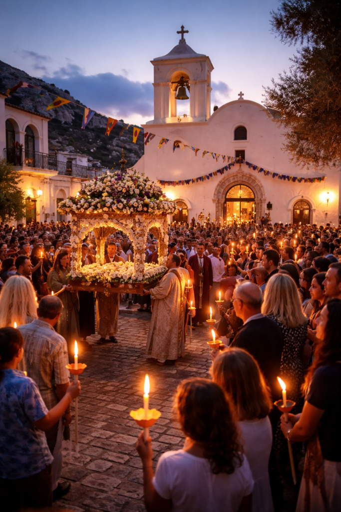 Kreta Ostern Karfreitag Prozession